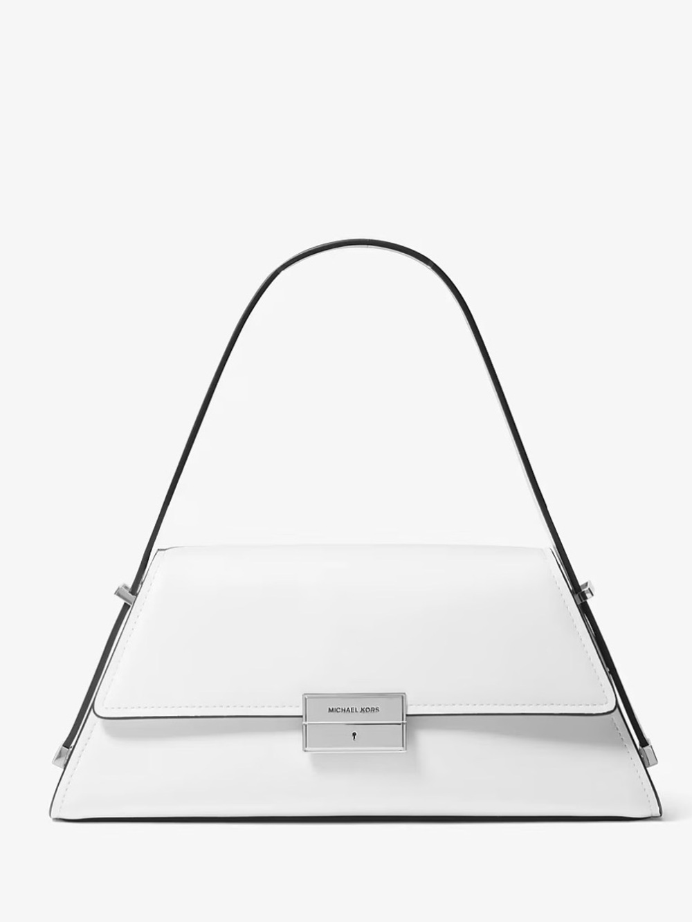MICHAEL KORS Ludlow Medium Leather Shoulder Bag Optic White Leather New with tag - Picture 2 of 8